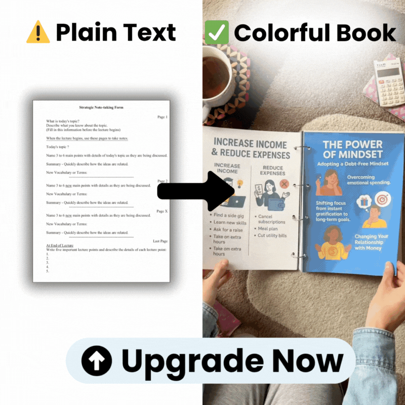 Upgrade To 1000+ Colorful Notes